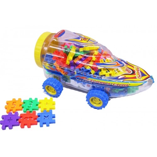 Конструктор пластиковий 88 деталей "Катер" 27*15см