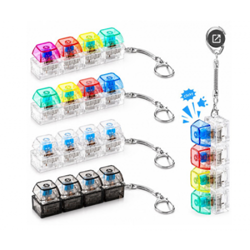 Брелок Keycap Clicker на 4 прозорі клавіші