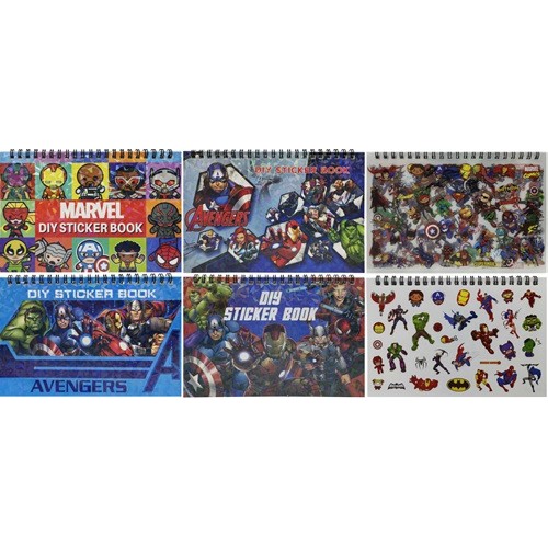 Альбом для творчості "Супергерої" 19,5*13см, 10 аркушів + наліпки