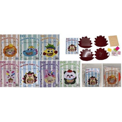 Набор для творчества "Сделай фигурку Зверюшки 3D из фетра и сыпучек" 15*15см