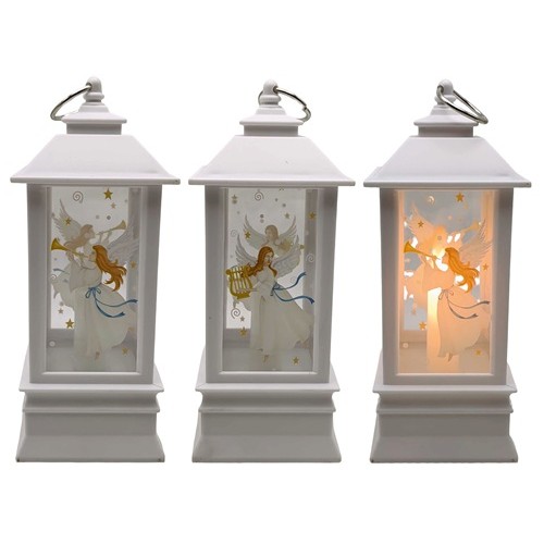 Ліхтар декоративний новорічний світящ.LED "Янгол" 19*8см