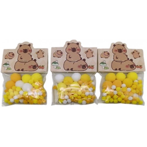 Набір для творчості "Кульки жовто-білі" 100шт.