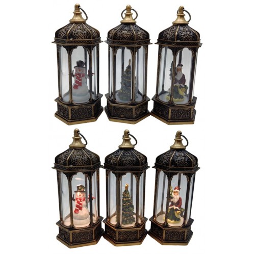 Ліхтар декоративний новорічний світящ.LED "3D-Санта,Сніговик,Ялинка" 14*5,5см