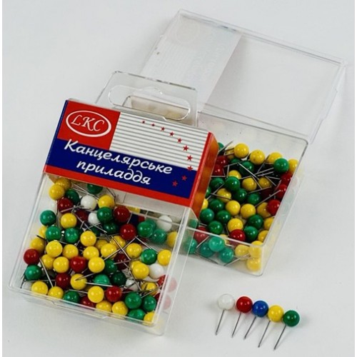 Кнопка 100 шт. "Кулька 6мм" декор. у пласт.кор.