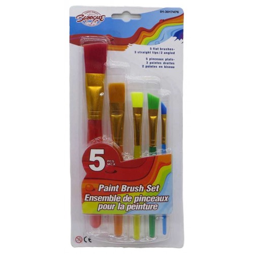 Набір пензликів для малювання - синтетика 5 штук