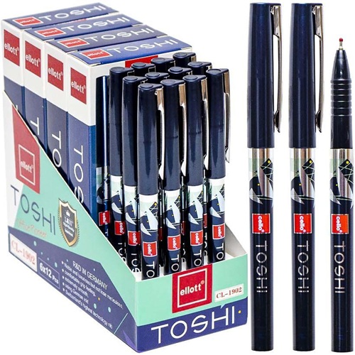 Ручка масляна TOSHI 0,7мм, синя "Ellott" 