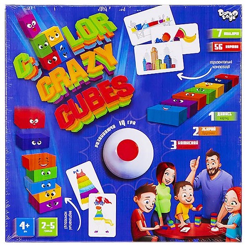Развивающая игра "Color Crazy Cubes" укр. 4+