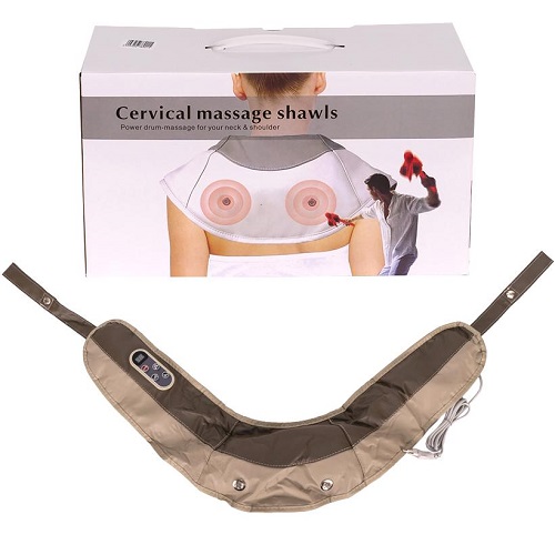 Ударний масажер для шиї та плечей Cervical Massage Shawls