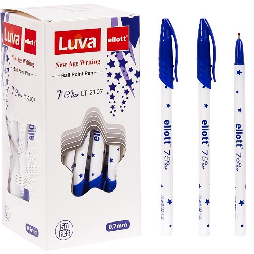 Ручка масляная "Luva" 0,7мм, синяя "Ellott"