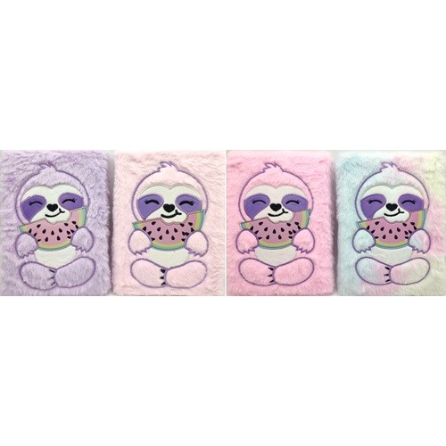 Блокнот хутряна обкладинка А5 "Лінивець" 80 аркушів, клітинка