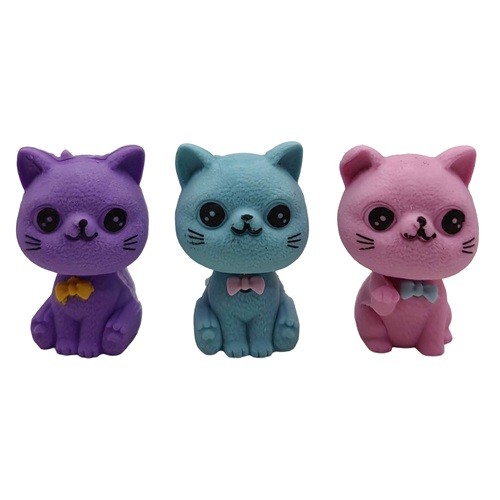 Гумка для стирання, ластик-насадка на олівець "Котик" 3,5см