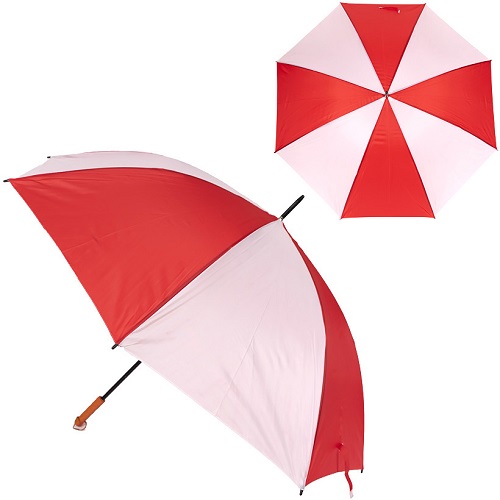 Зонтик-трость "красно-белый"