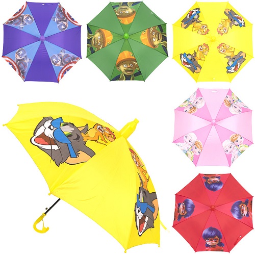 Зонтик-трость детский "в горошек"