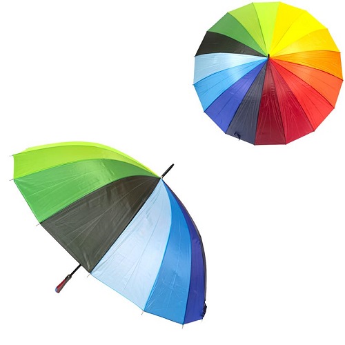 Зонтик-трость "радужный" на 16 спиц