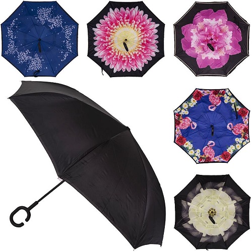 Зонт наоборот с рисунком