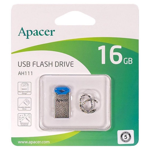 Флешка Apacer USB 16Gb AH111 Blue AP16GAH111U-1