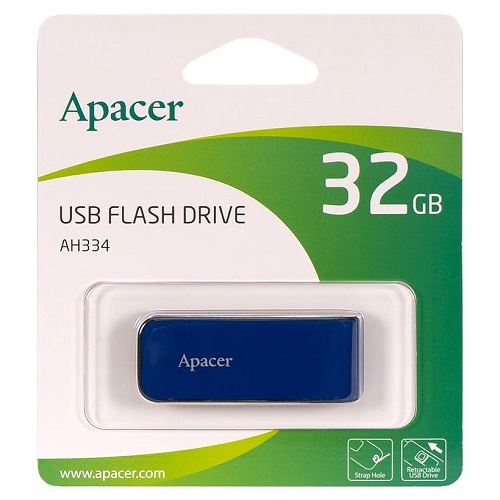Флешка Apacer USB 32Gb AH334 Blue AP32GAH334U-1
