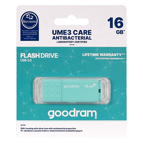 Флешка GOODRAM 16GB UME3 Care Green USB 3.0