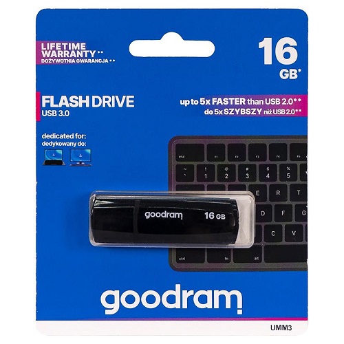 Флешка GOODRAM 16GB UMM3 Black USB 3.0
