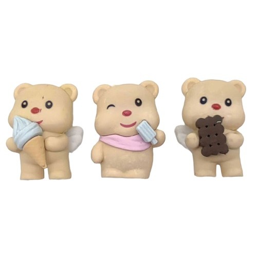 Гумка для стирання, ластик "Ведмедик" 3,5см