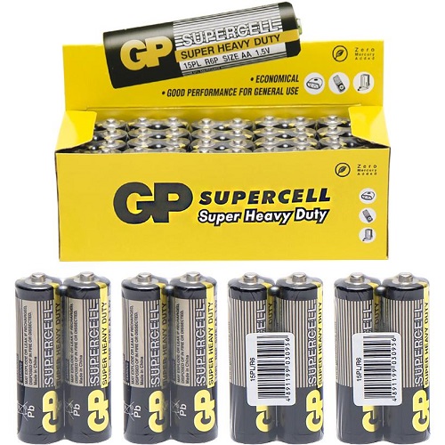 Батарейка GP SUPERCELL 15PL-S2 сольова R6, AA