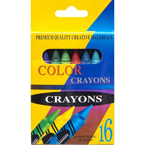 Восковые карандаши 16 цветов CRAYONS