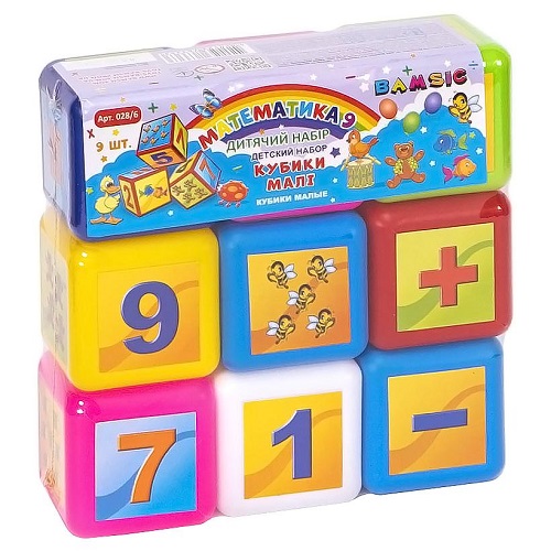Набір дитячий "Кубики малі" Математика