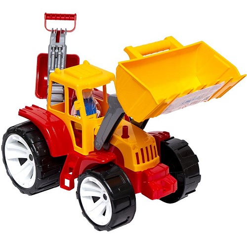 Детская игрушка "Трактор BAMS 2 ковша" цветная кабина