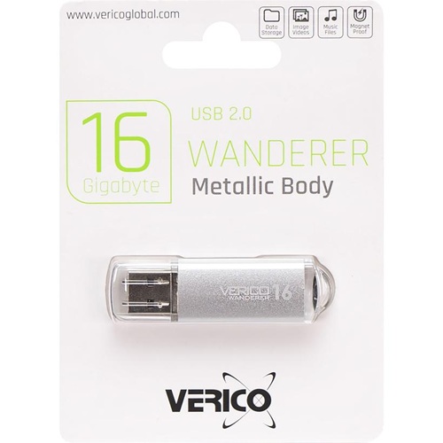 Флешка Verico USB 16Gb Wanderer Silver