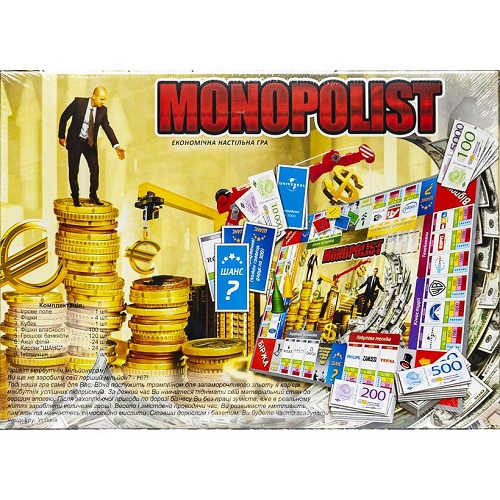 Економічна настільна гра "Monopolist" укр 8+