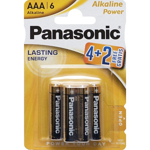 Батарейка Panasonic AAA LR03 по 6шт Alkaline Power