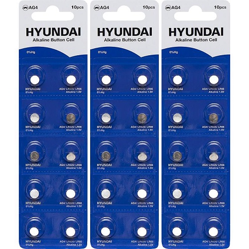 Батарейка HYUNDAI AG4 Blister 10 "таблетка"