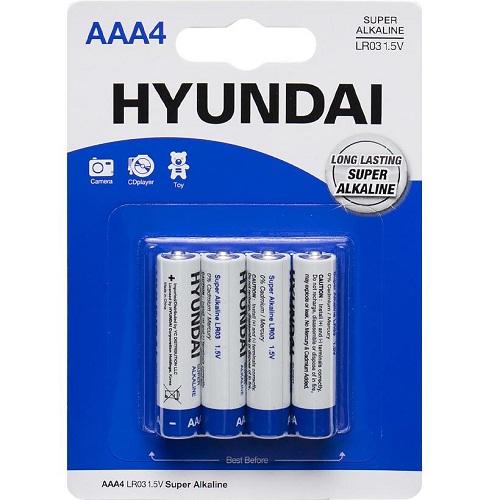 Батарейка HYUNDAI LR03 AAA BL4 Alkaline