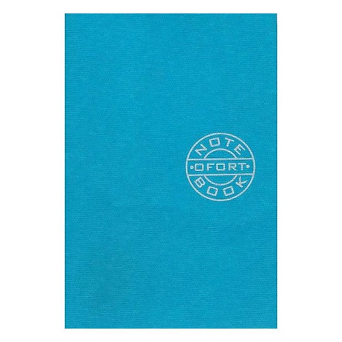 Книжка записная А6 "Графика" 36л., чистый лист, скоба, голубая