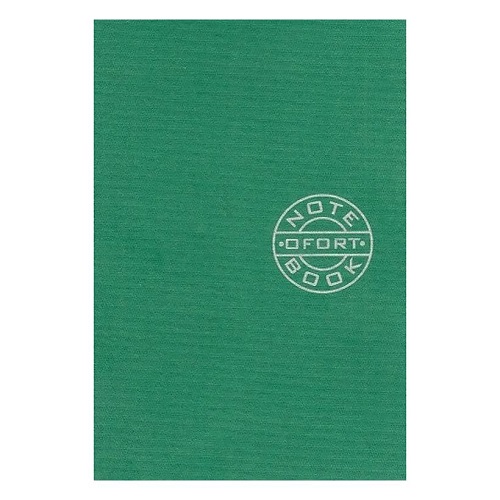 Книжка записная А6 "Графика" 36л., чистый лист, скоба, зеленая