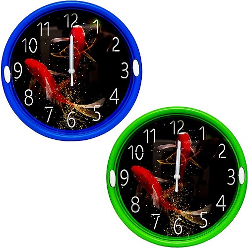 Настенные часы "Красные рыбки" D22см
