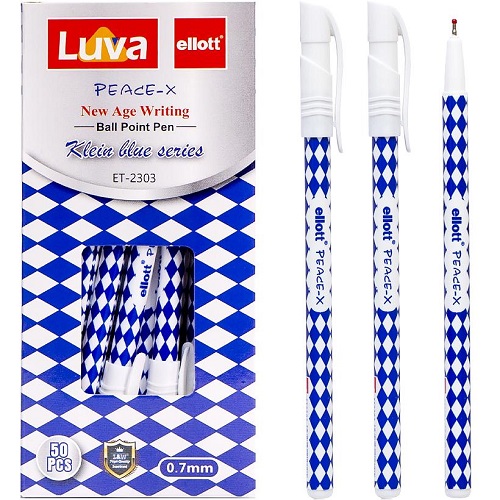 Ручка масляная "Luva" 0,7мм, синяя "Ellott"