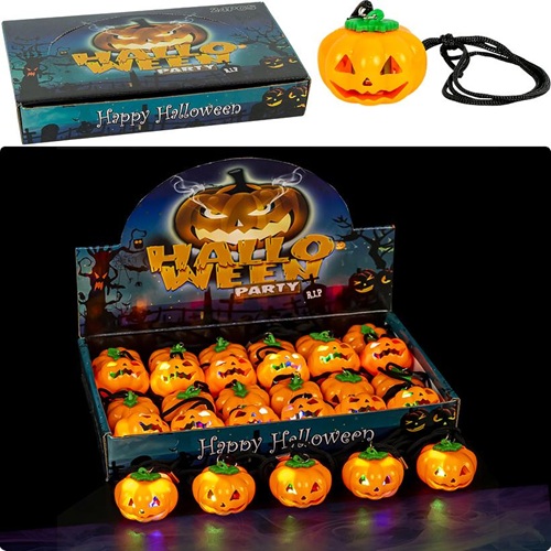 Тыква с подвесом "Halloween" на шнурке, 4*4,5см
