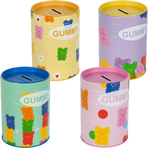 Копилка для денег "GUMMY" металлическая 12,5*9см