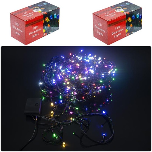 Гирлянда электрическая 300(240L) 30M 6 цветов черная