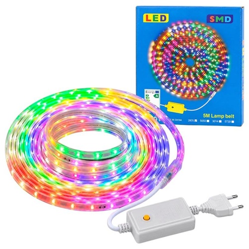 Гірлянда світлодіодна дюралайт 5м LED RGB мультиколір з контролером