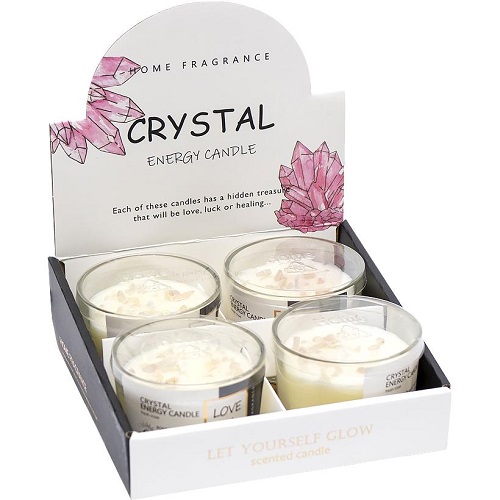 Свічка ароматична "Crystal Energy Candle" у скляній склянці D8*6см