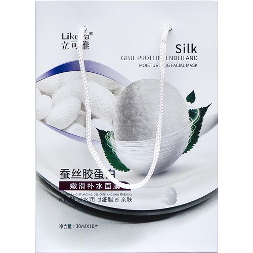 Маски увлажняющие для лица "Silk" (10 масок*30г)