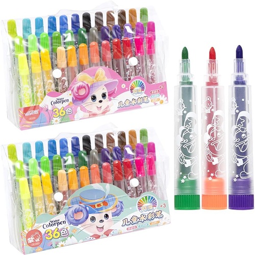 Фломастер 36 кольорів "Water color pen" у сумочці