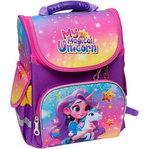 Рюкзак-коробка ортопедичний SPACE "My magical unicorn" 34*26*15см