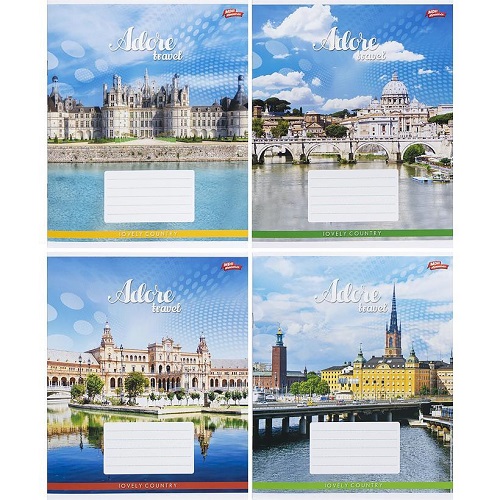 Зошит 60л клітинка "Adore travel" "Мрії здійснюються"