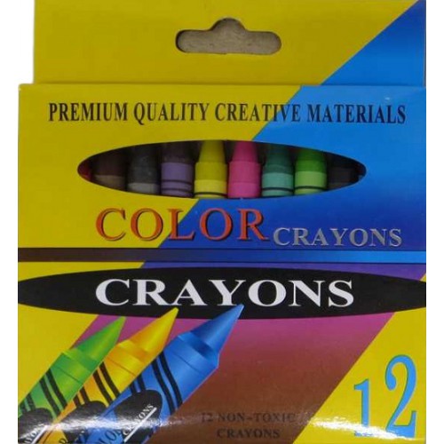 Карандаши цветные восковые "Crayons" 12 цв.