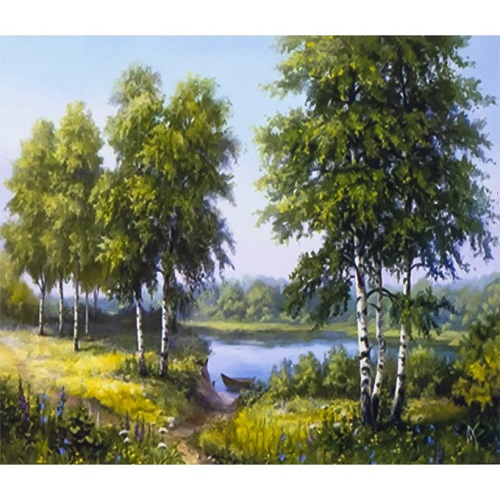 Алмазна живопис "Пейзаж" 40*50см у картонній коробці