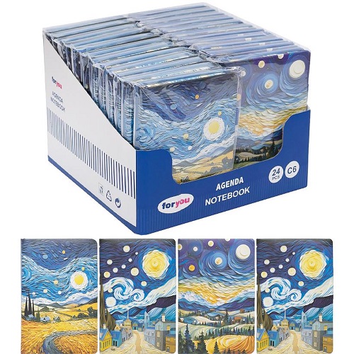 Блокнот С6 (11*16см), 80л, линия, тв. переплет, поролон