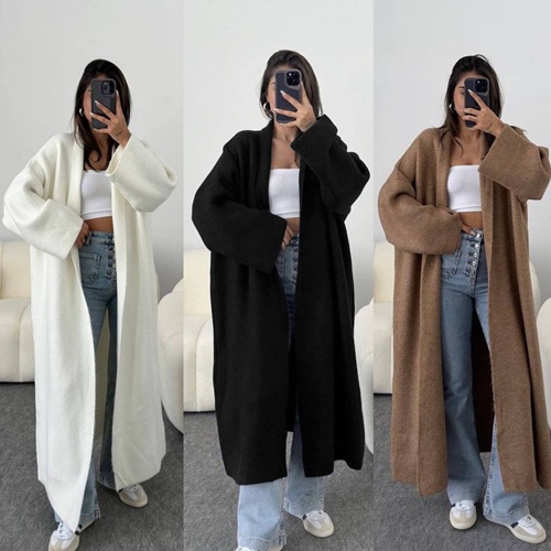 Кардиган женский теплый oversize 42-46, мягкая вязка — повседневный стиль